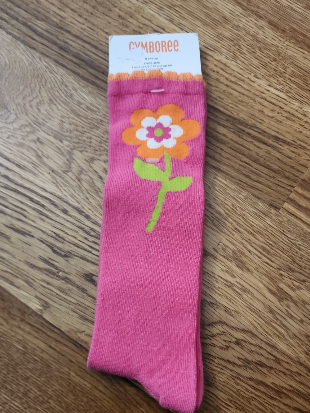Vintage Gymboree Girls Knee High Socks 8 and Up (Shoe Size 1 And Up US) NWT